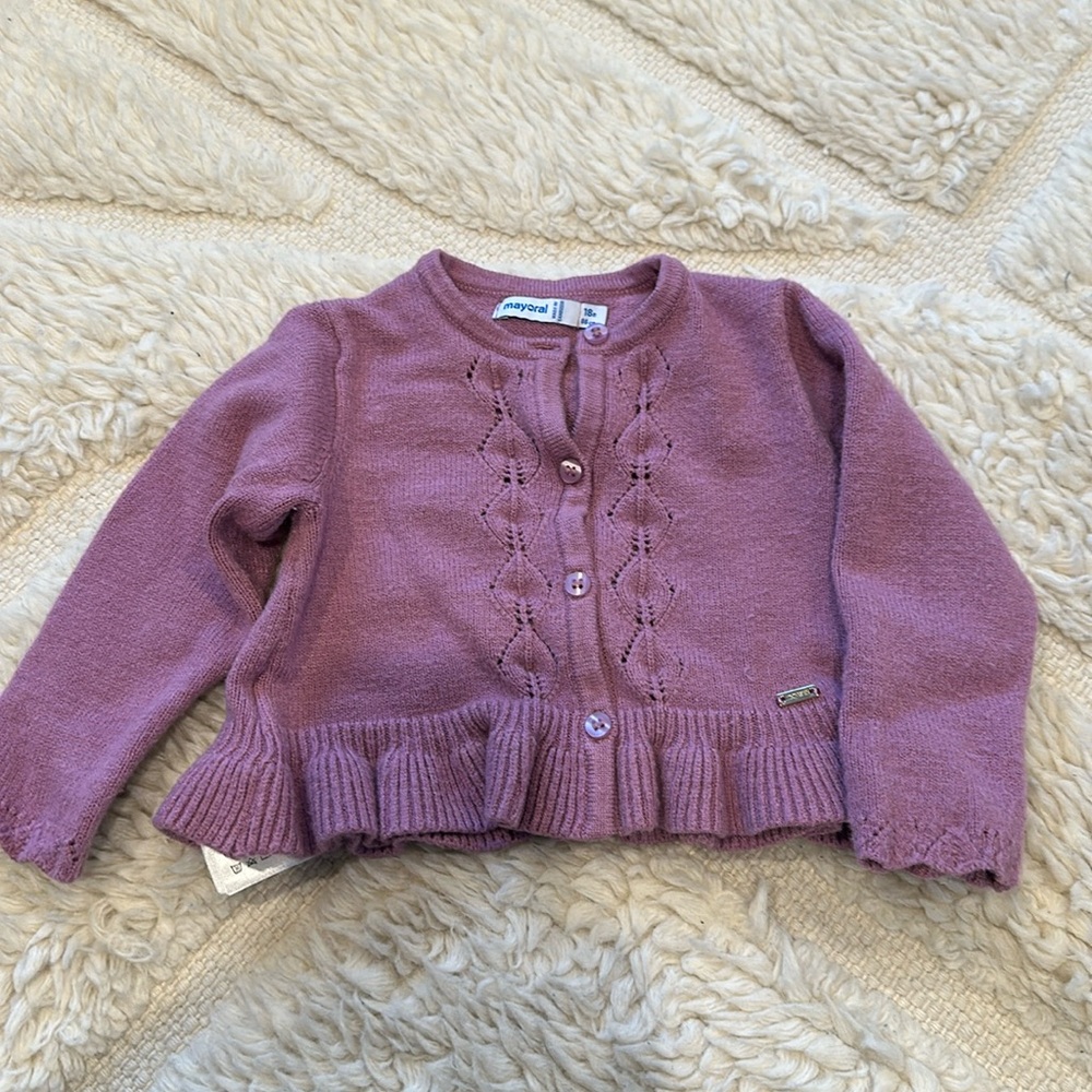Purple sweater.  Worn once.